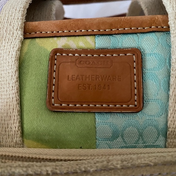 Vintage Coach Mini Hampton Patchwork Tote EUC. - Picture 5 of 7